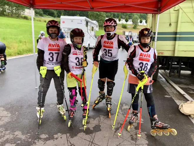 Renngruppe Inline-Alpin Renngruppe Inline-Alpin beim Wettkampf in Bad Kötzting