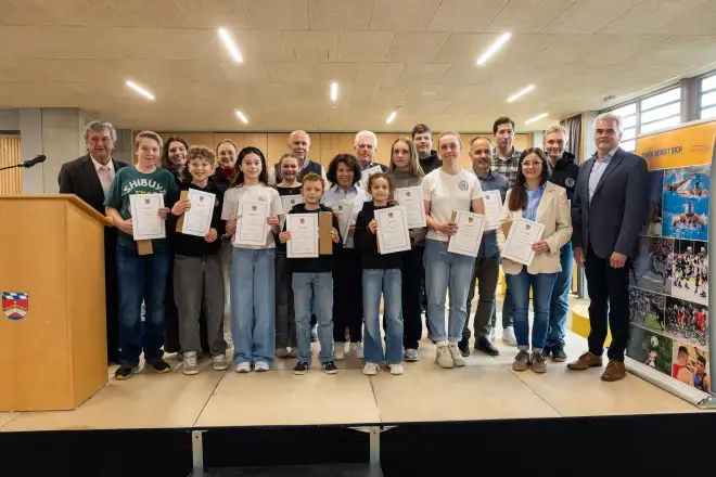 Sportlerehrung der Stadt Fürstenfeldbruck Ski-Club Athleten